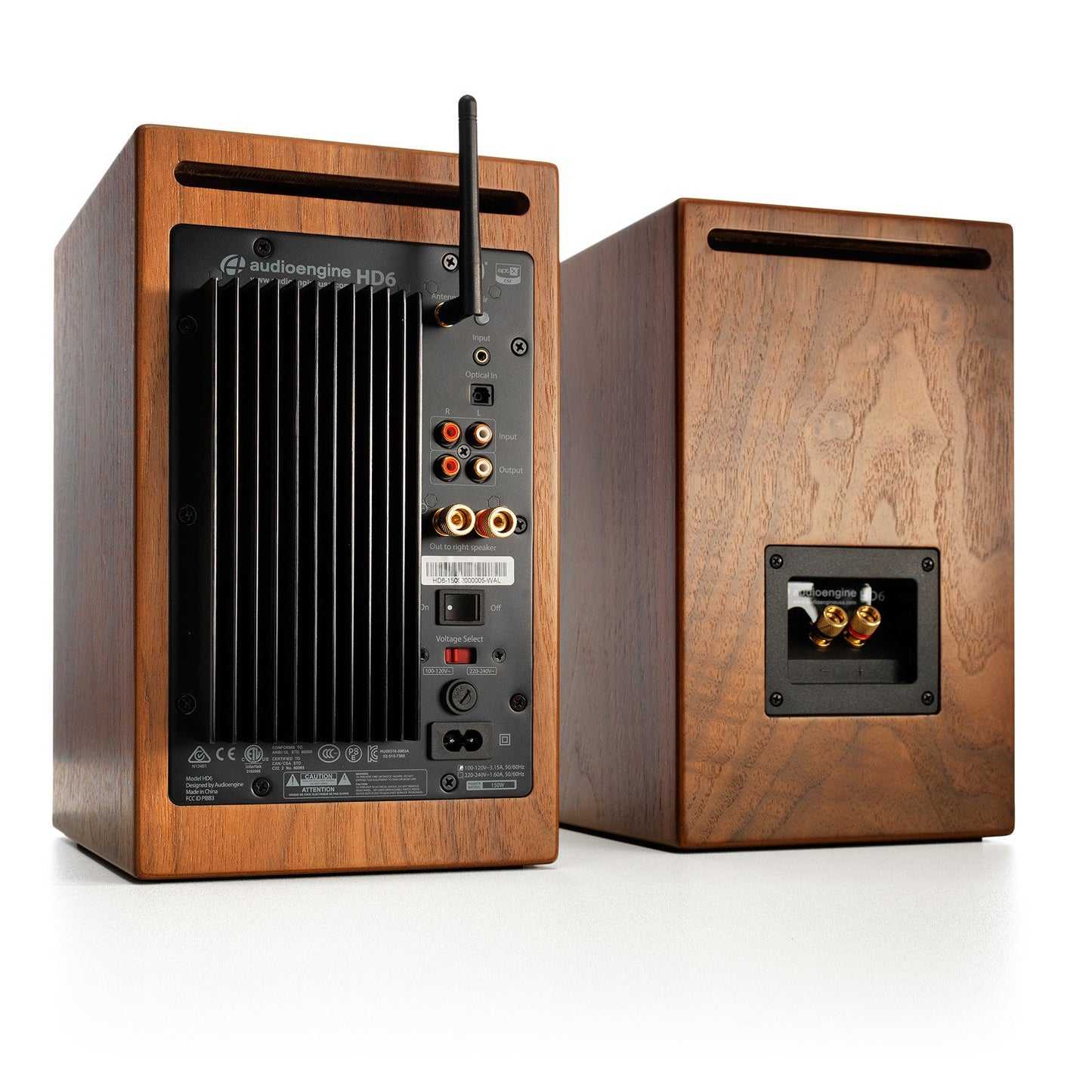 Audioengine: HD6 Powered Bluetooth Speakers - Walnut